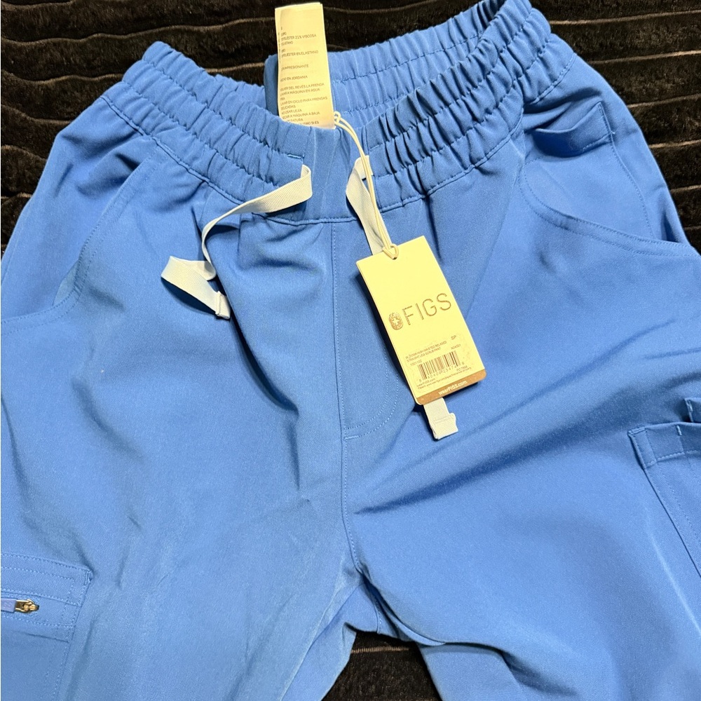 Figs high waisted straight leg pants